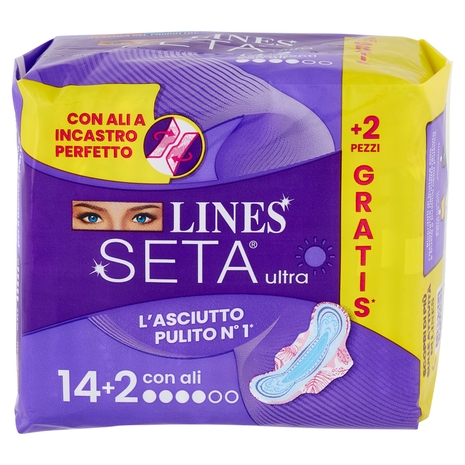 Lines Seta ultra con ali 14+2 pz